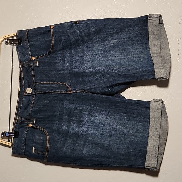 Faded Glory Pants - FADED GLORY Size 8 Cuffed Vlur Jean Shorts